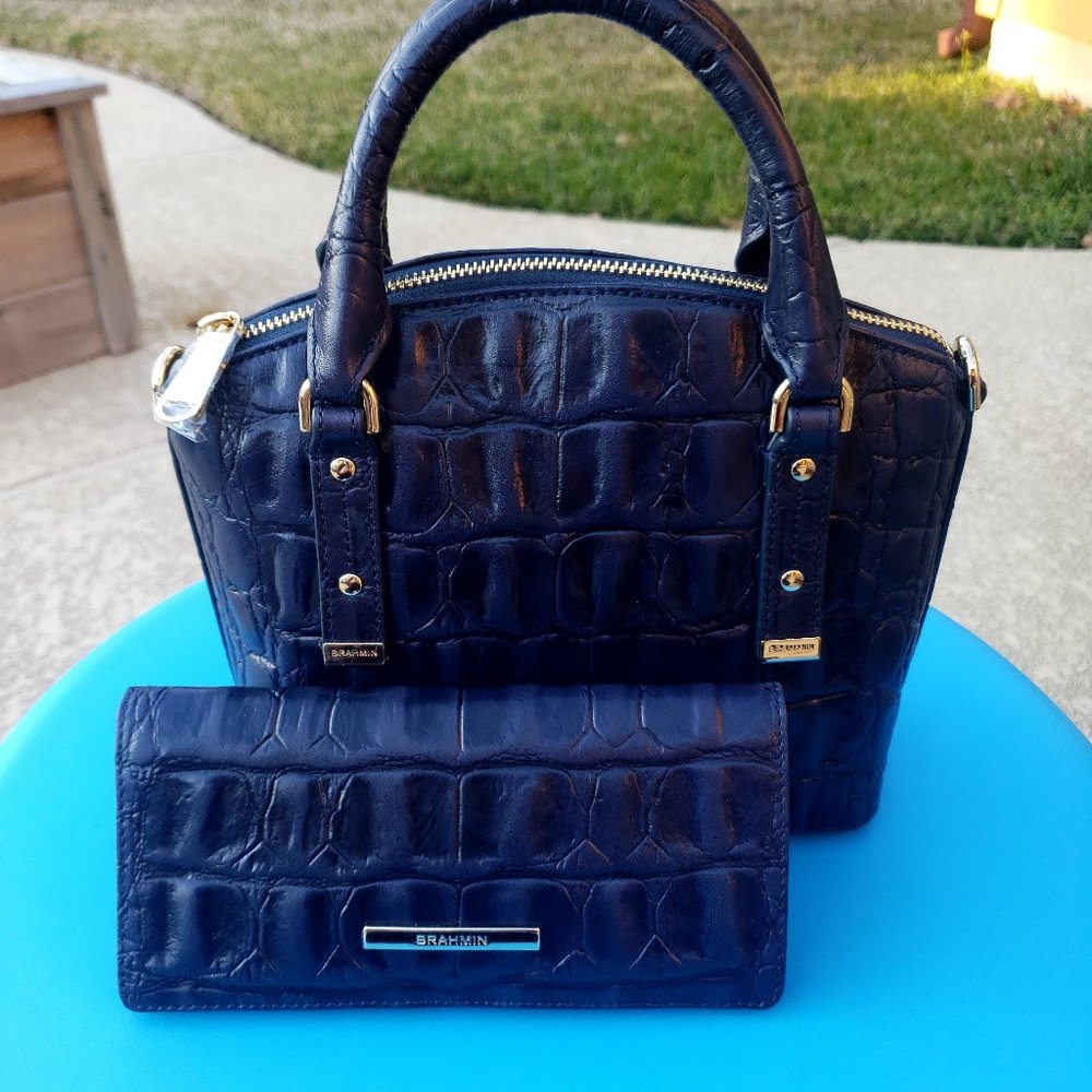 NWT Brahmin Poolside Basque Duxie & Ady Wallet Set